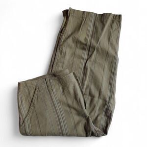 Vintage 90’s Liz Claiborne “first issue” khaki/army green, brown & cream capri